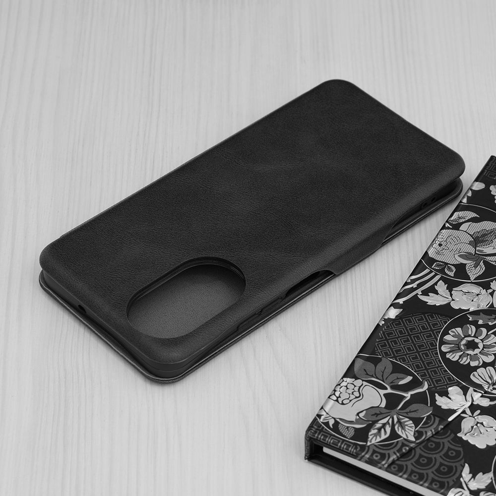 Husa de protectie Techsuit Safe Wallet Plus compatibila cu Realme C67 4G, acoperire spate, negru