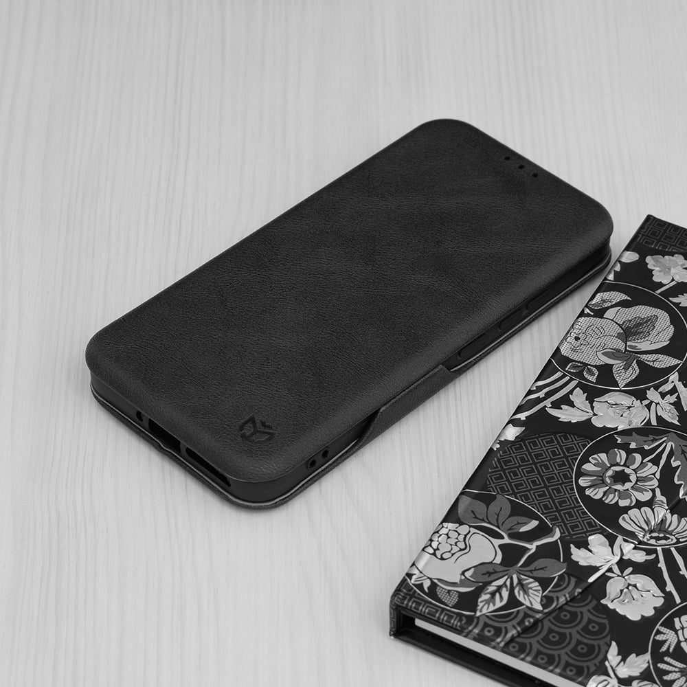 Husa de protectie Techsuit Safe Wallet Plus compatibila cu Xiaomi 14, acoperire spate, negru
