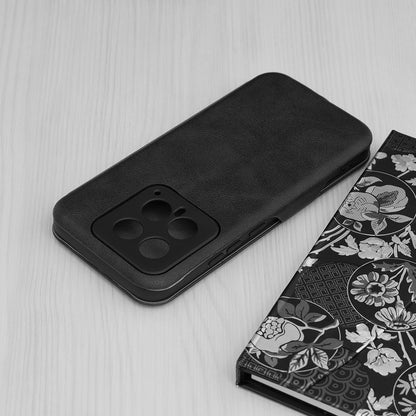Husa de protectie Techsuit Safe Wallet Plus compatibila cu Xiaomi 14, acoperire spate, negru