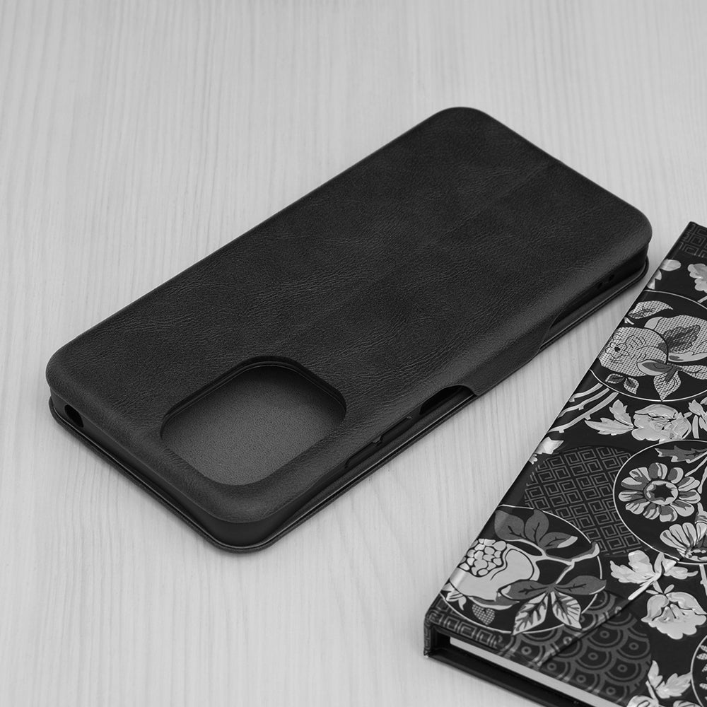 Husa de protectie Techsuit Safe Wallet Plus compatibila cu Xiaomi Redmi Note 12 Pro 5G, acoperire spate, negru