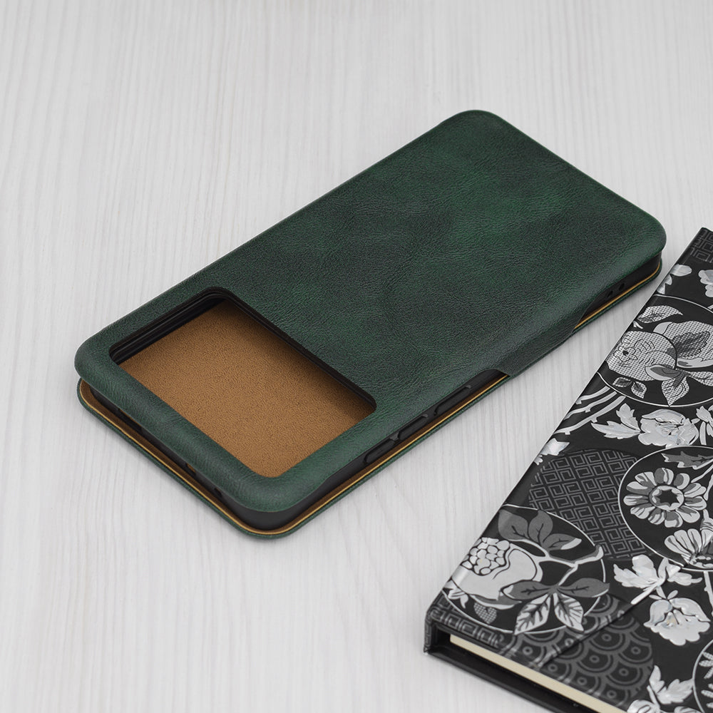 Husa de protectie Techsuit Safe Wallet Plus compatibila cu Xiaomi Poco X6 Pro, acoperire spate, verde