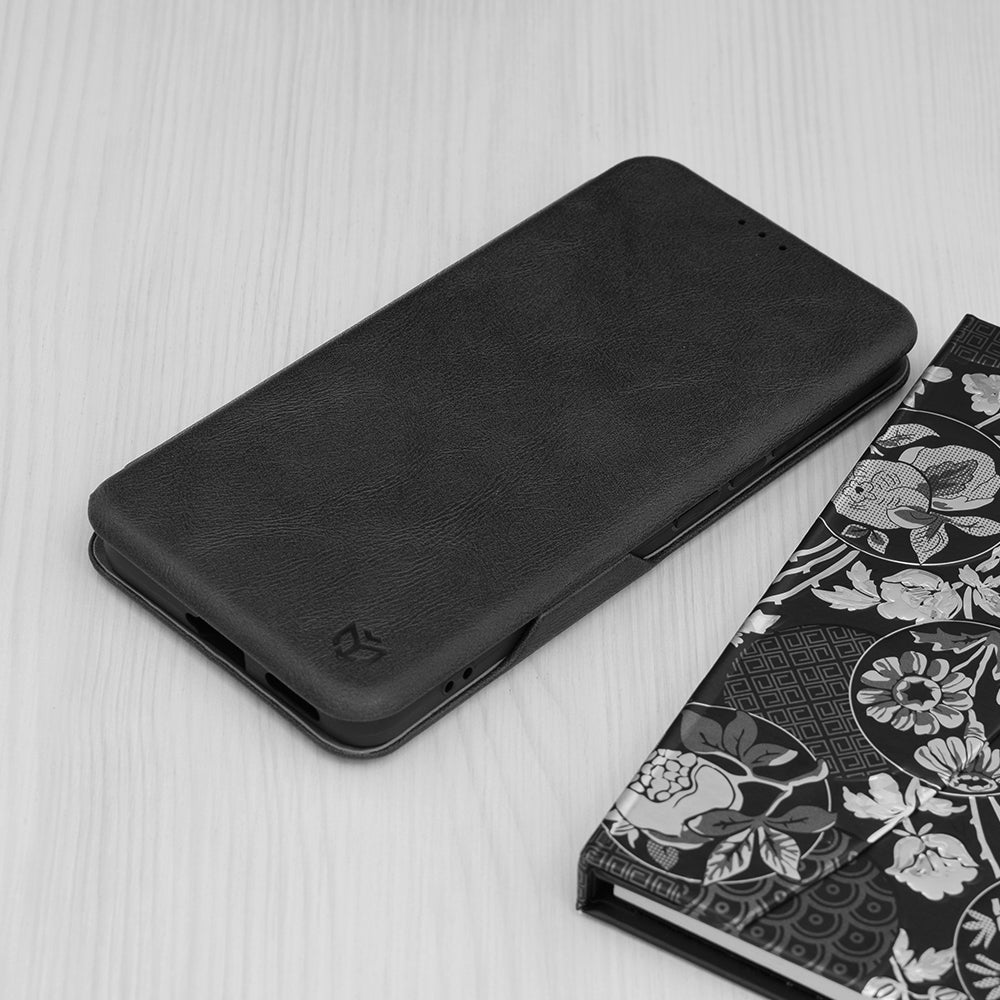 Husa de protectie Techsuit Safe Wallet Plus compatibila cu Xiaomi Poco X6 Pro, acoperire spate, negru
