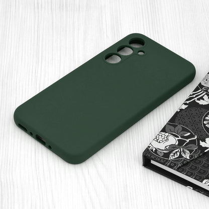 Husa de protectie Techsuit Soft Edge Silicone compatibila cu Samsung Galaxy A35 5G, acoperire spate, verde inchis