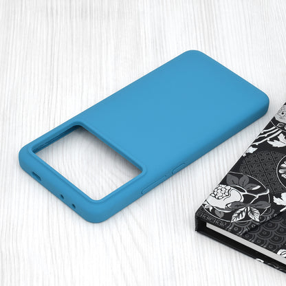 Husa de protectie Techsuit Soft Edge Silicone compatibila cu Xiaomi Poco X6 Pro, acoperire spate, albastru deschis