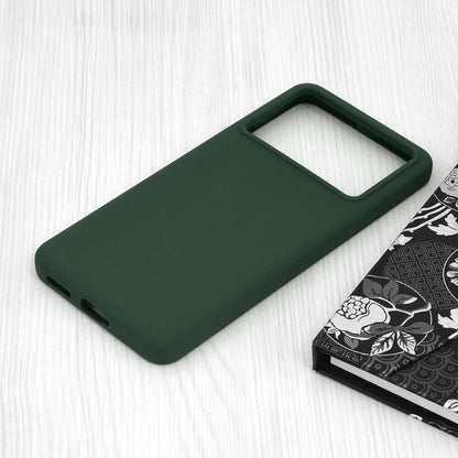 Husa de protectie Techsuit Soft Edge Silicone compatibila cu Xiaomi Poco X6 Pro, acoperire spate, verde inchis