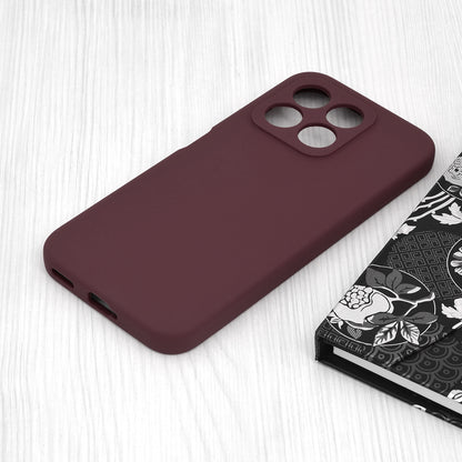 Husa de protectie Techsuit Soft Edge Silicone compatibila cu Honor X8b, acoperire spate, visiniu