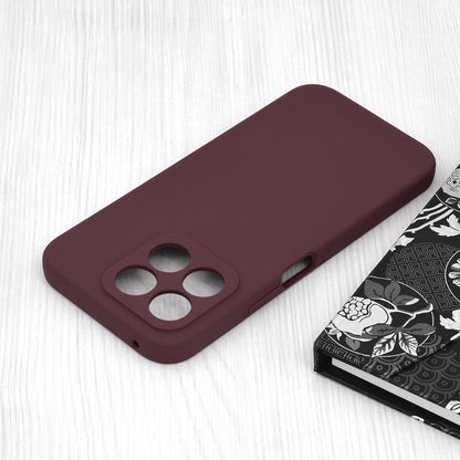 Husa de protectie Techsuit Soft Edge Silicone compatibila cu Honor X8b, acoperire spate, visiniu