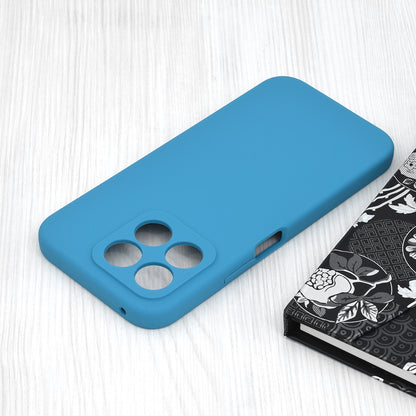 Husa de protectie Techsuit Soft Edge Silicone compatibila cu Honor X8b, acoperire spate, albastru deschis