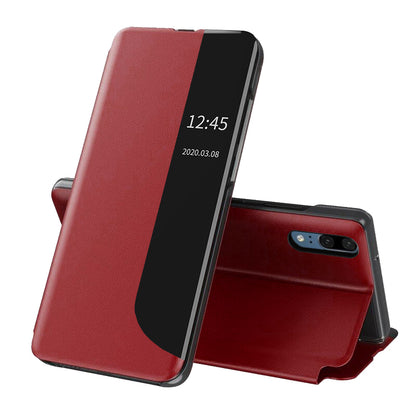 Husa de protectie Techsuit eFold Series compatibila cu Huawei P20, acoperire spate, rosu
