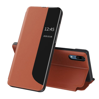 Husa de protectie Techsuit eFold Series compatibila cu Huawei P20, acoperire spate, oranj