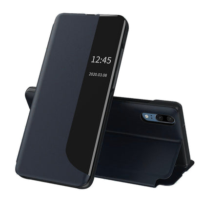 Husa de protectie Techsuit eFold Series compatibila cu Huawei P20, acoperire spate, albastru