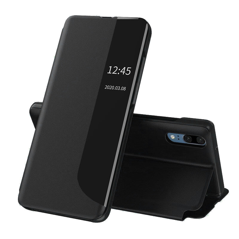 Husa de protectie Techsuit eFold Series compatibila cu Huawei P20, acoperire spate, negru