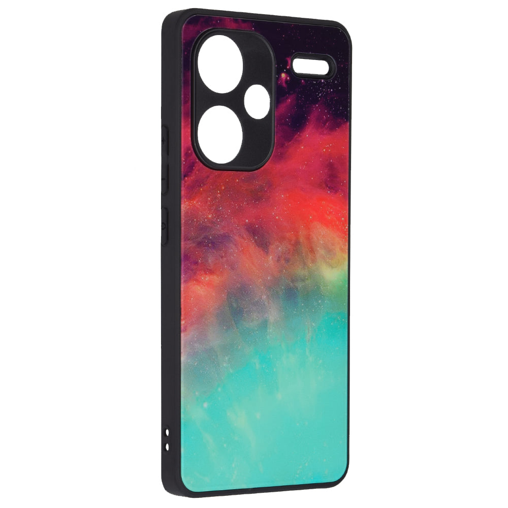 Husa de protectie Techsuit Glaze Series compatibila cu Xiaomi Redmi Poco X6, acoperire spate, Fiery Ocean