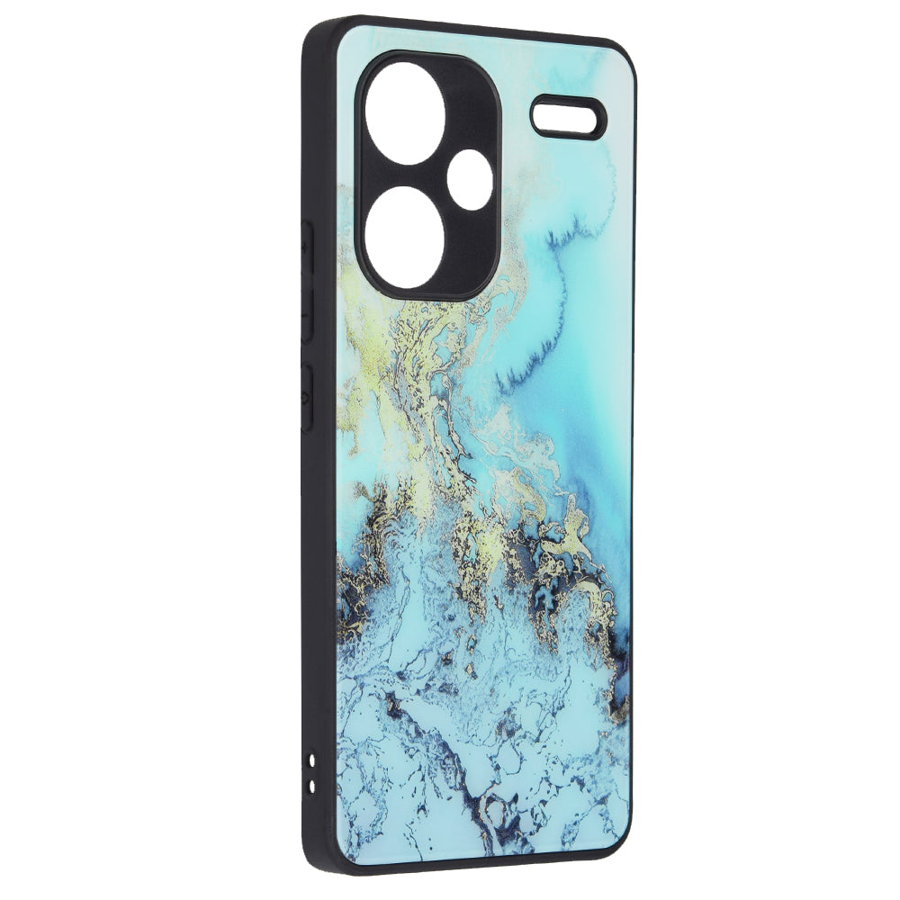 Husa de protectie Techsuit Glaze Series compatibila cu Xiaomi Redmi Poco X6, acoperire spate, Blue Ocean