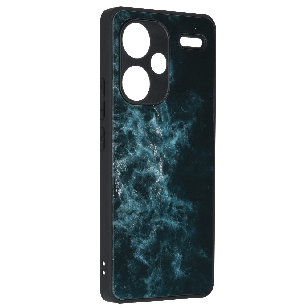 Husa de protectie Techsuit Glaze Series compatibila cu Xiaomi Redmi Poco X6, acoperire spate, Blue Nebula