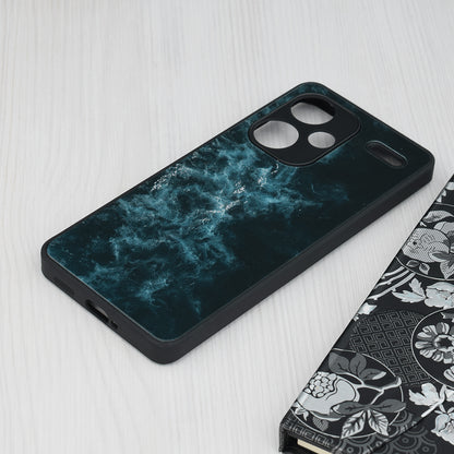 Husa de protectie Techsuit Glaze Series compatibila cu Xiaomi Redmi Poco X6, acoperire spate, Blue Nebula