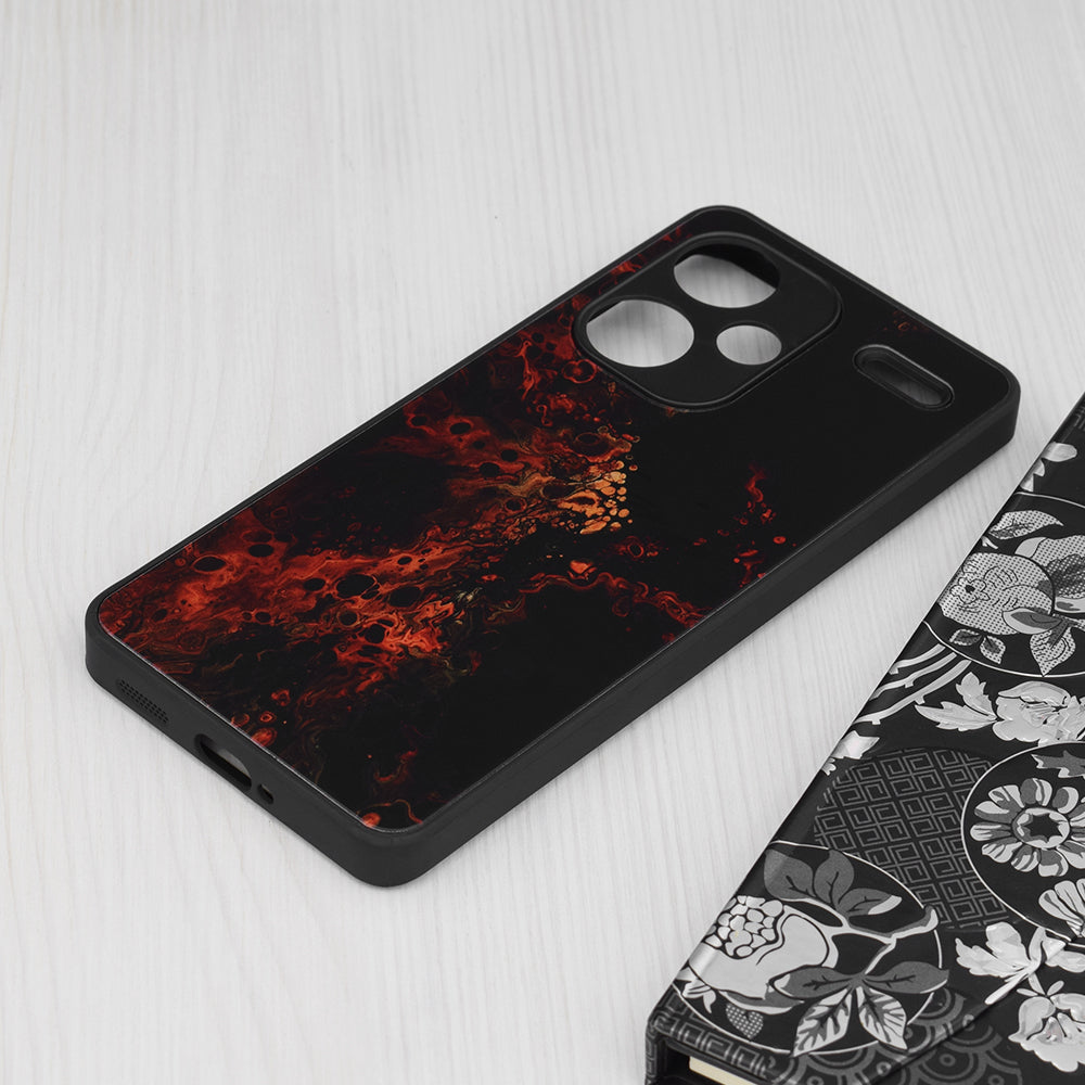 Husa de protectie Techsuit Glaze Series compatibila cu Xiaomi Redmi Poco X6, acoperire spate, Red Nebula