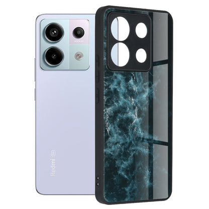 Husa de protectie Techsuit Glaze Series compatibila cu Xiaomi Redmi Poco X6, acoperire spate, Blue Nebula