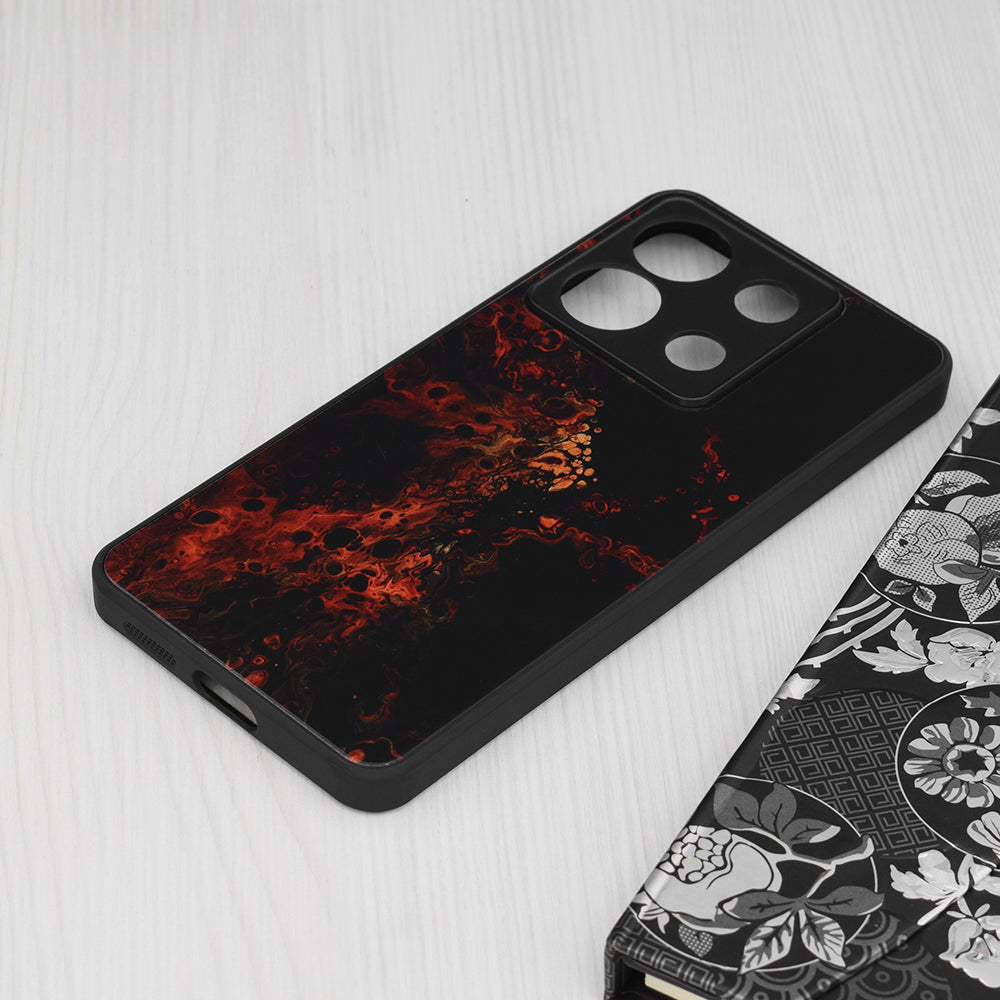Husa de protectie Techsuit Glaze Series compatibila cu Xiaomi Redmi Note 13 Pro Plus 5G, acoperire spate, Fiery Ocean