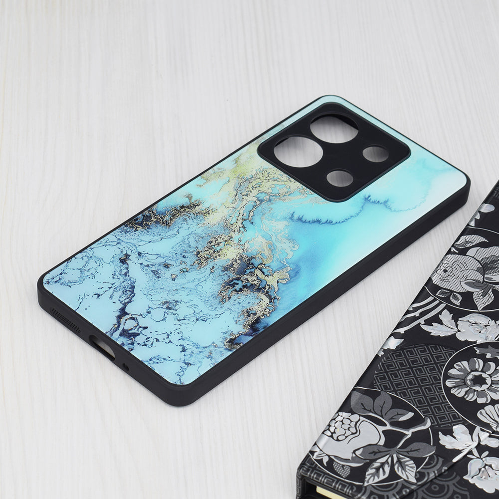 Husa de protectie Techsuit Glaze Series compatibila cu Xiaomi Redmi Note 13 Pro 5G, acoperire spate, Blue Nebula
