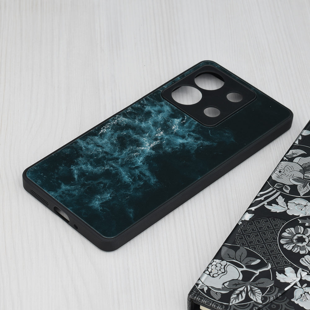 Husa de protectie Techsuit Glaze Series compatibila cu Xiaomi Redmi Note 13 5G, acoperire spate, Red Nebula