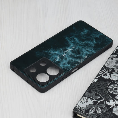 Husa de protectie Techsuit Glaze Series compatibila cu Xiaomi Redmi Note 13 5G, acoperire spate, Red Nebula
