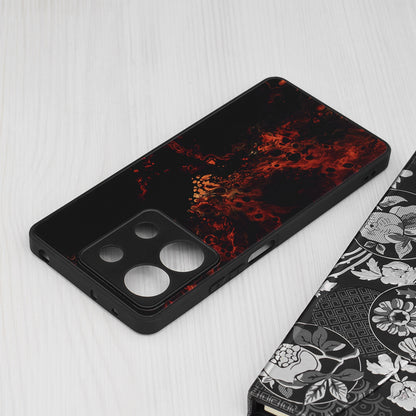 Husa de protectie Techsuit Glaze Series compatibila cu Xiaomi Redmi Note 13 Pro 5G, acoperire spate, Fiery Ocean