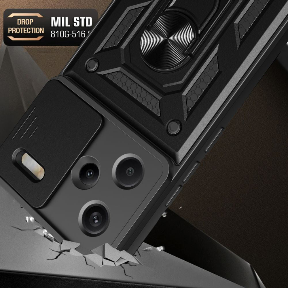 Husa de protectie Techsuit CamShield Series compatibila cu Xiaomi Redmi Note 13 Pro Plus 5G, acoperire spate, negru