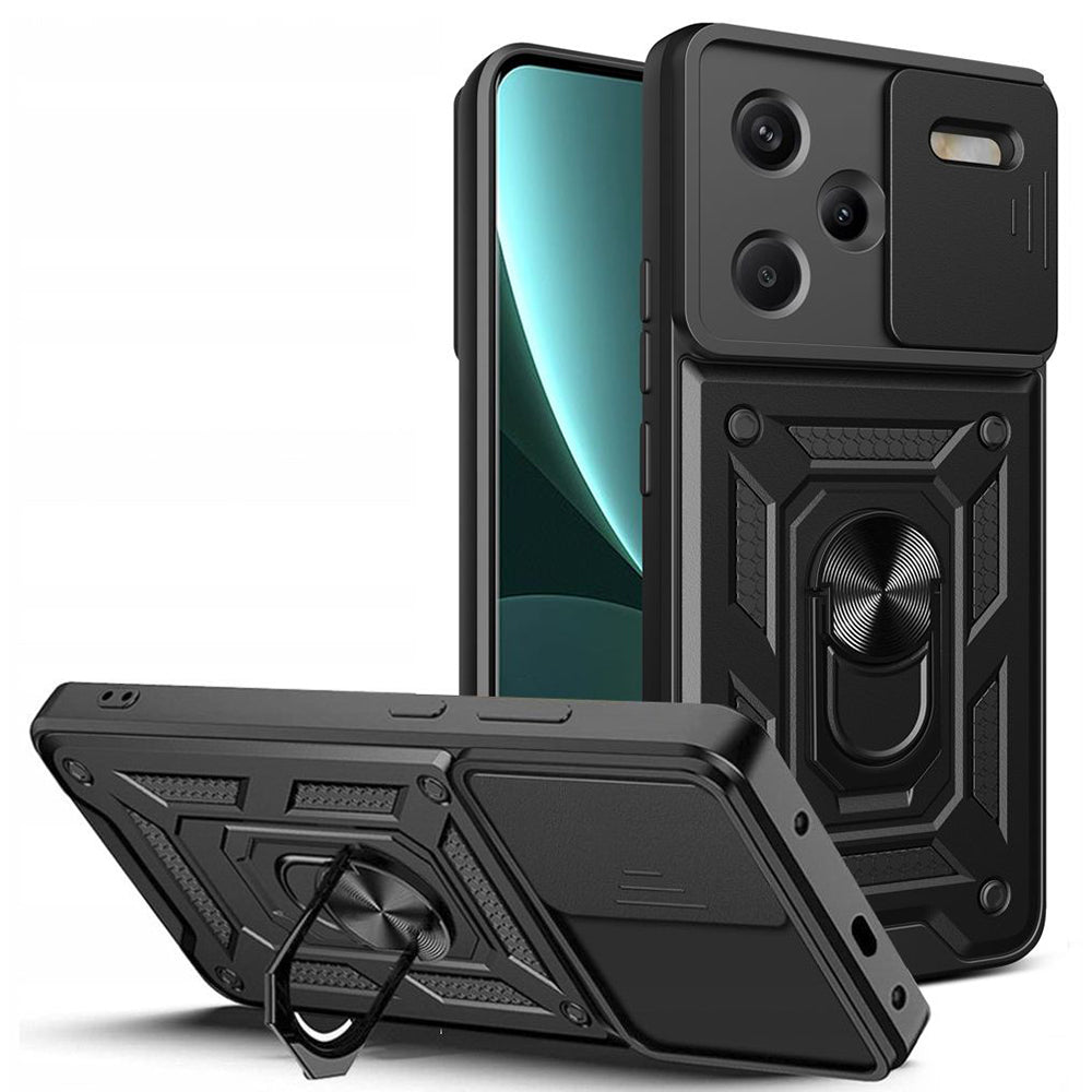 Husa de protectie Techsuit CamShield Series compatibila cu Xiaomi Redmi Note 13 Pro Plus 5G, acoperire spate, negru