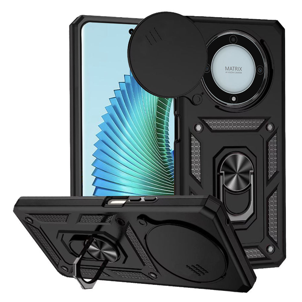 Husa de protectie Techsuit CamShield Series compatibila cu Honor Magic5 Lite, acoperire spate, negru