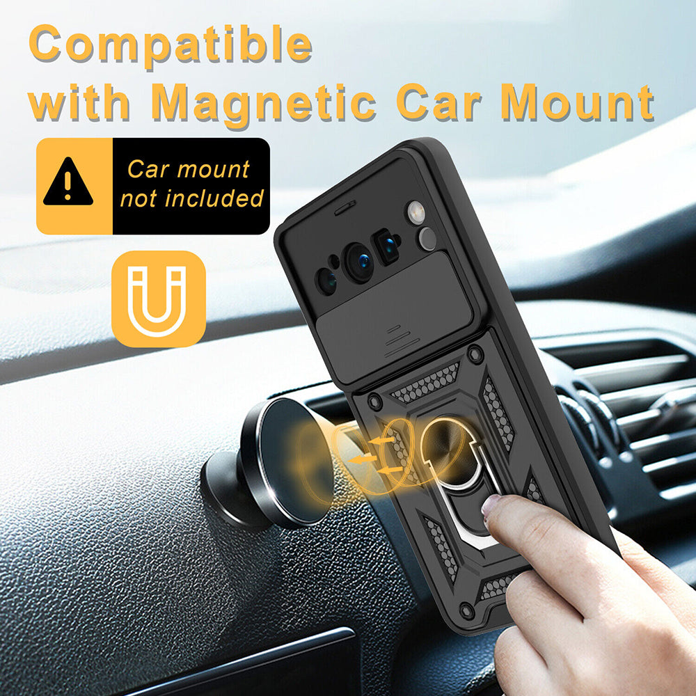 Husa de protectie Techsuit CamShield Series compatibila cu Google Pixel 8 Pro, acoperire spate, negru