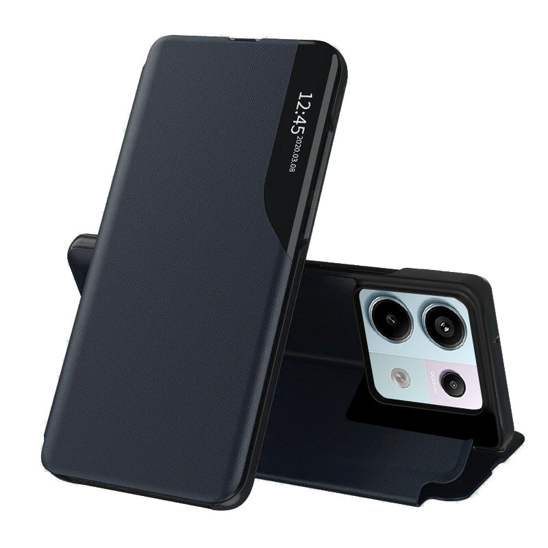 Husa de protectie Techsuit eFold Series compatibila cu Xiaomi Redmi Poco M6 Pro 4G, acoperire spate, verde inchis