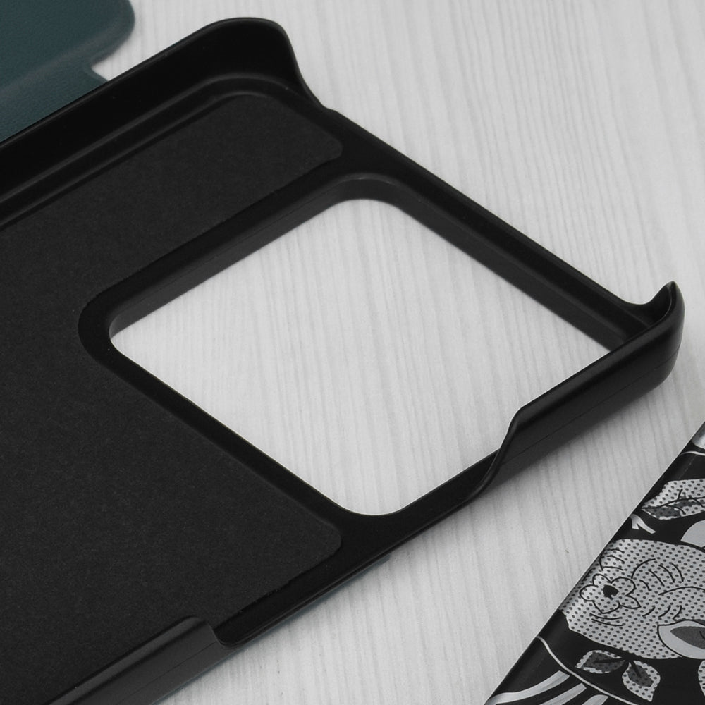 Husa de protectie Techsuit eFold Series compatibila cu Xiaomi Redmi Poco M6 Pro 4G, acoperire spate, oranj