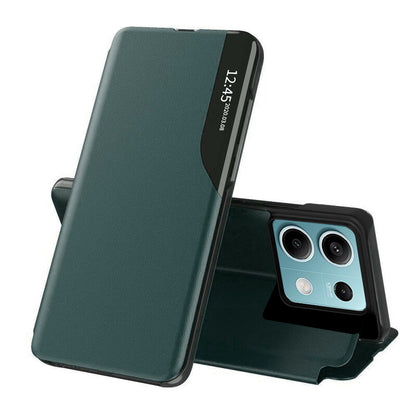 Husa de protectie Techsuit eFold Series compatibila cu Xiaomi Redmi Note 9 Pro, acoperire spate, negru