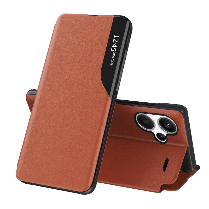 Husa de protectie Techsuit eFold Series compatibila cu Xiaomi Redmi Poco X5 Pro, acoperire spate, rosu