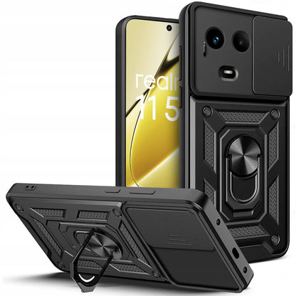 Husa de protectie Techsuit CamShield Series compatibila cu Realme 11 5G, acoperire spate, negru