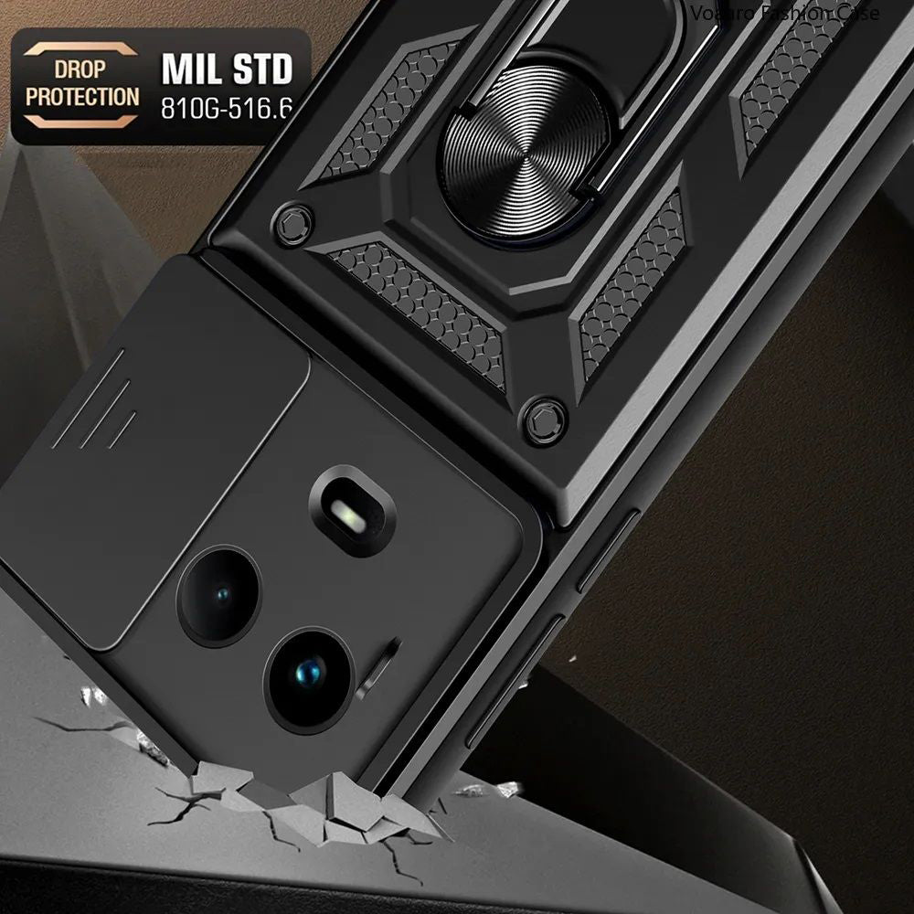 Husa de protectie Techsuit CamShield Series compatibila cu Realme 11 5G, acoperire spate, negru