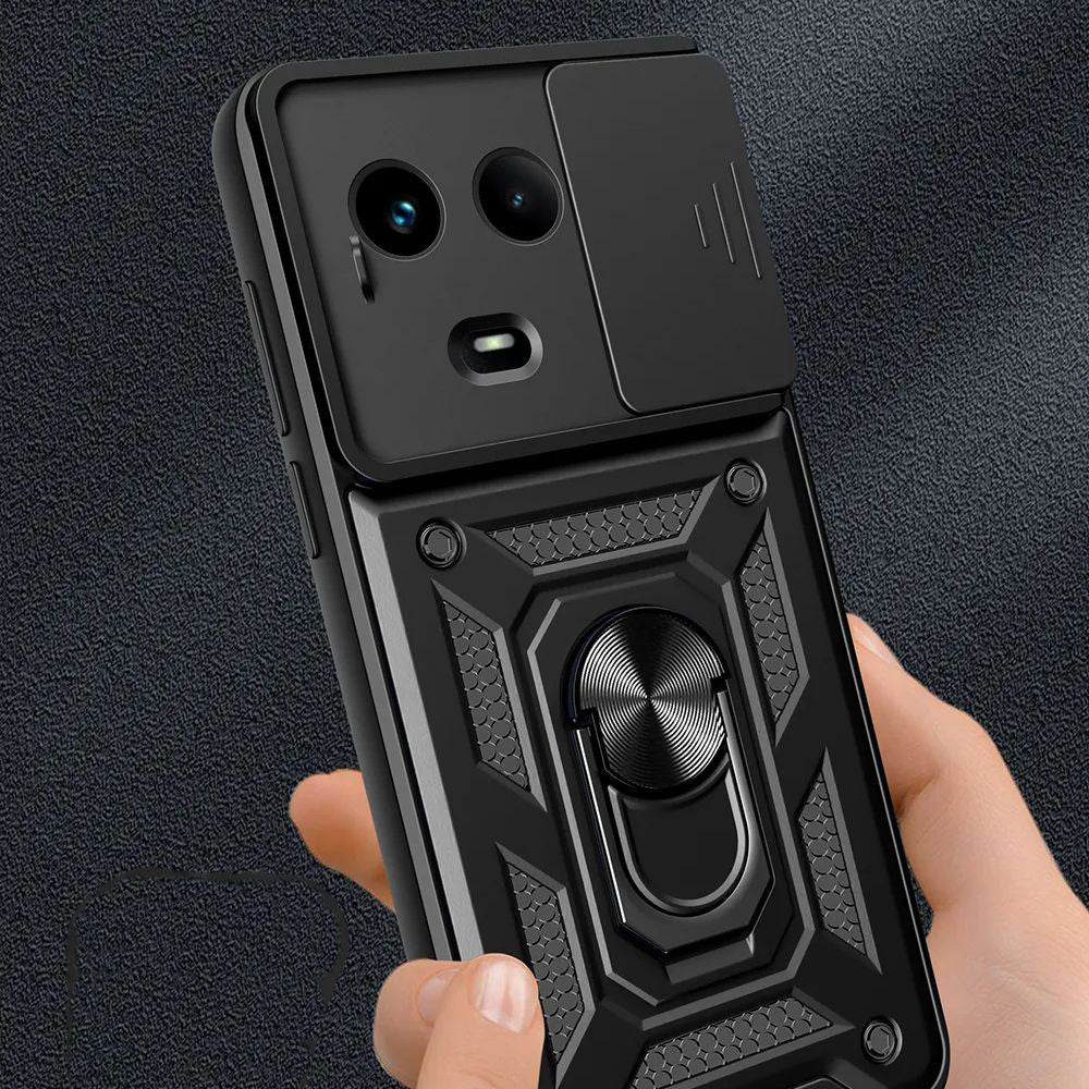 Husa de protectie Techsuit CamShield Series compatibila cu Realme 11 5G, acoperire spate, negru