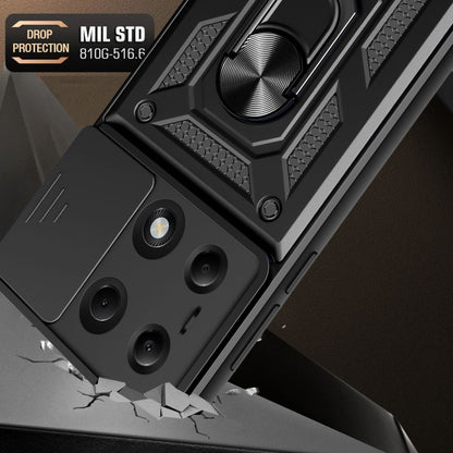 Husa de protectie Techsuit CamShield Series compatibila cu Xiaomi Redmi Poco M6 Pro 4G, acoperire spate, negru