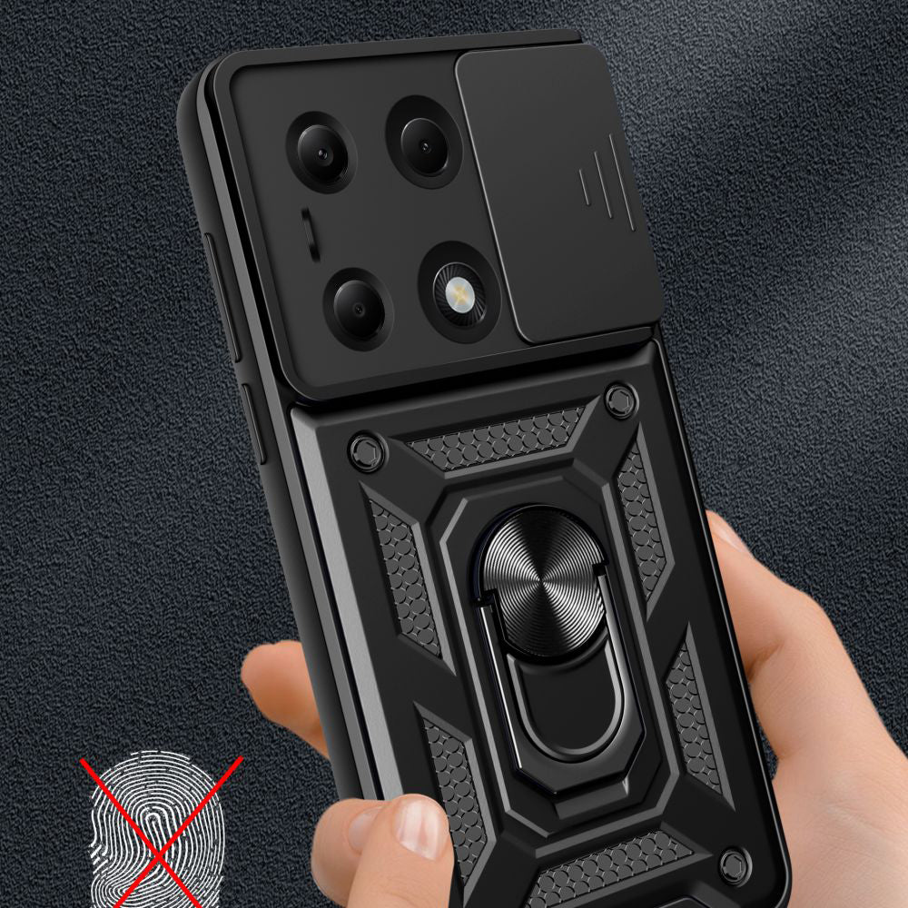 Husa de protectie Techsuit CamShield Series compatibila cu Xiaomi Redmi Note 13 Pro 4G, acoperire spate, negru