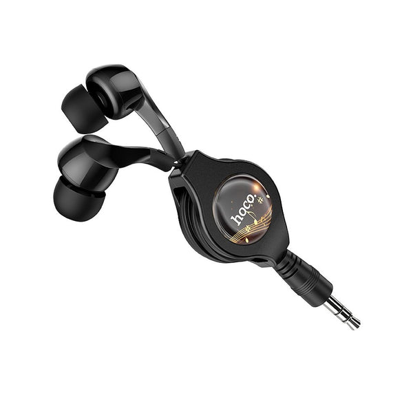 Casti Audio Telescopice cu Mufa Jack 3.5mm (Negru) HOCO M68