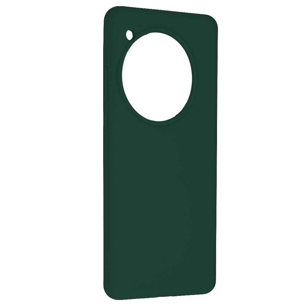 Husa de protectie Techsuit Soft Edge Silicone compatibila cu OnePlus 12, acoperire spate, verde inchis