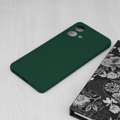 Husa de protectie Techsuit Soft Edge Silicone compatibila cu Motorola Edge 40 Neo, acoperire spate, verde inchis