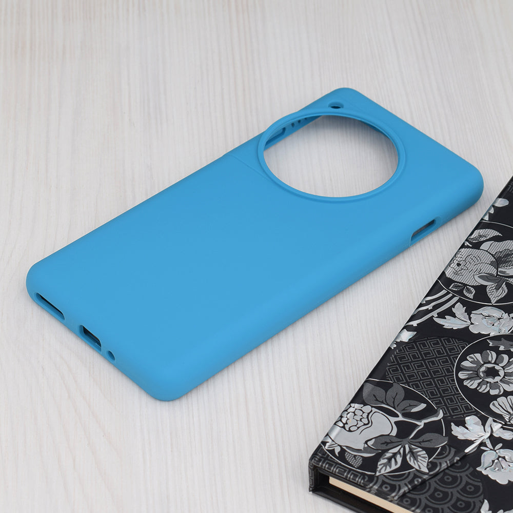 Husa de protectie Techsuit Soft Edge Silicone compatibila cu OnePlus 12, acoperire spate, albastru deschis