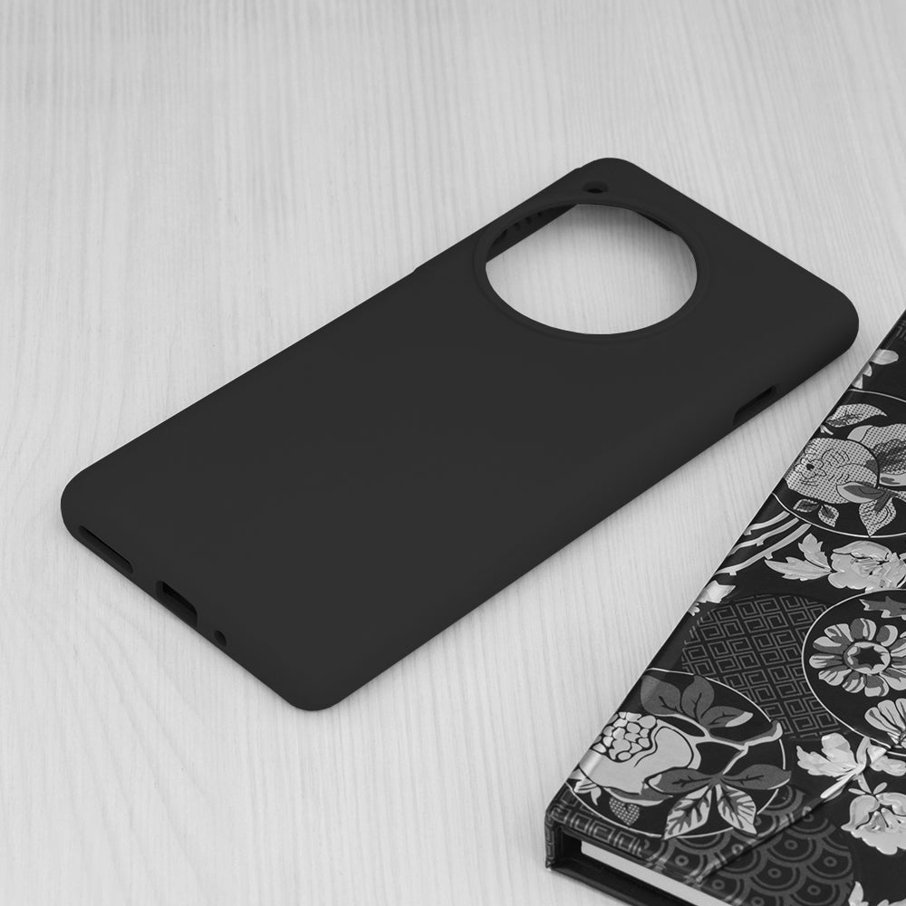 Husa de protectie Techsuit Soft Edge Silicone compatibila cu OnePlus 12R, acoperire spate, negru