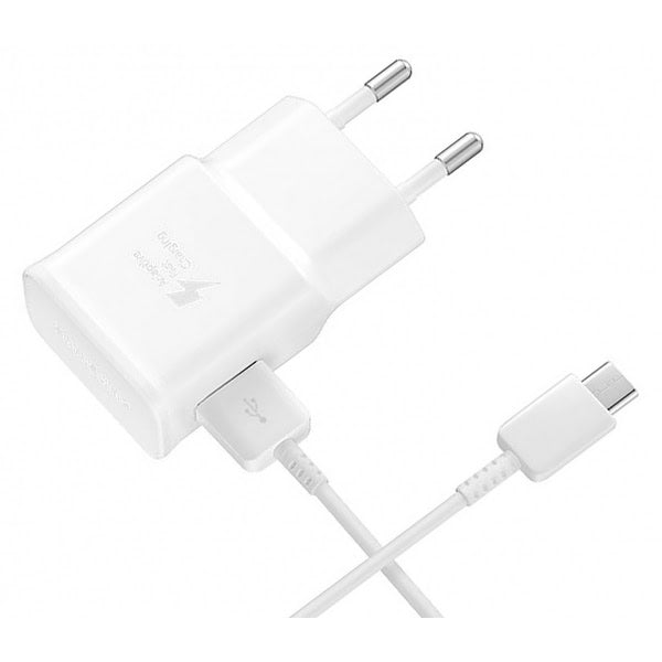 Incarcator Original 2A SAMSUNG + Cablu MicroUSB (Alb) Fast Charge EP-TA200EWE BULK