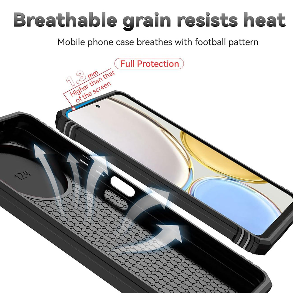 Husa de protectie Techsuit CamShield Series compatibila cu Honor Magic5 Pro, acoperire spate, negru