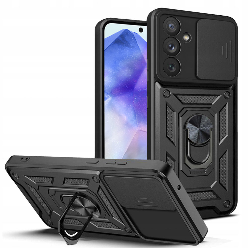 Husa de protectie Techsuit CamShield Series compatibila cu Samsung Galaxy A55 5G, acoperire spate, negru