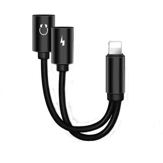 Adaptor Lightning  - Mufa de Incarcare si Audio (Negru)