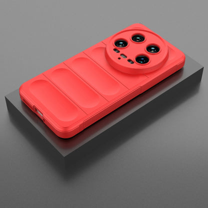 Husa de protectie Techsuit Magic Shield compatibila cu Xiaomi 14 Ultra, acoperire spate, rosu